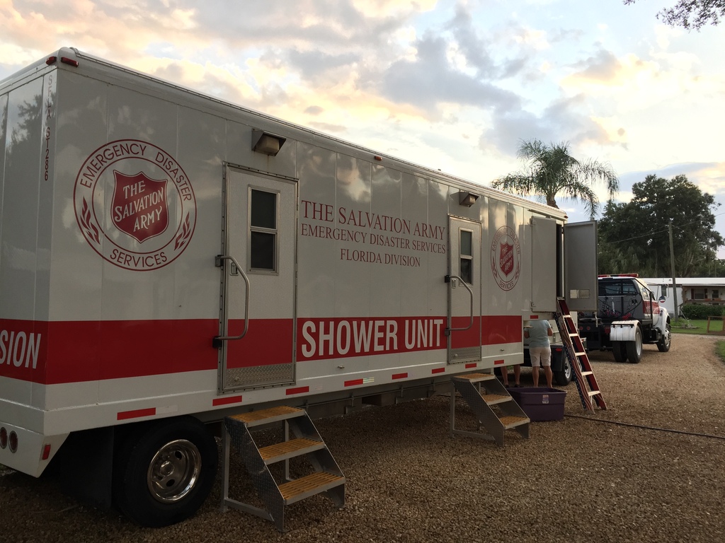 The Salvation Army Deploys Shower Unit to DeSoto County, Florida