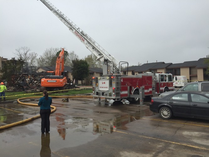 The Salvation Army Texas Division  Pasadena responds to apartment complex fire