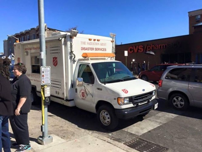 The Salvation Army Supports Clean-Up in Baltimore