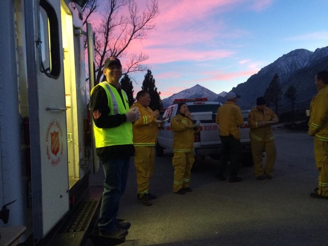 The Salvation Army Responds to Round Fire in Eastern Sierra Nevada Mountains