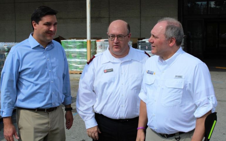Salvation Army Hosts Congressmen Scalise and Rouzer at Hurricane Relief Center