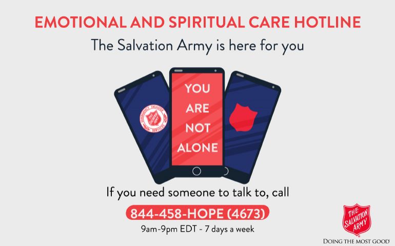 The Salvation Army: Emotional & Spiritual Care Hotline Snapshot #1