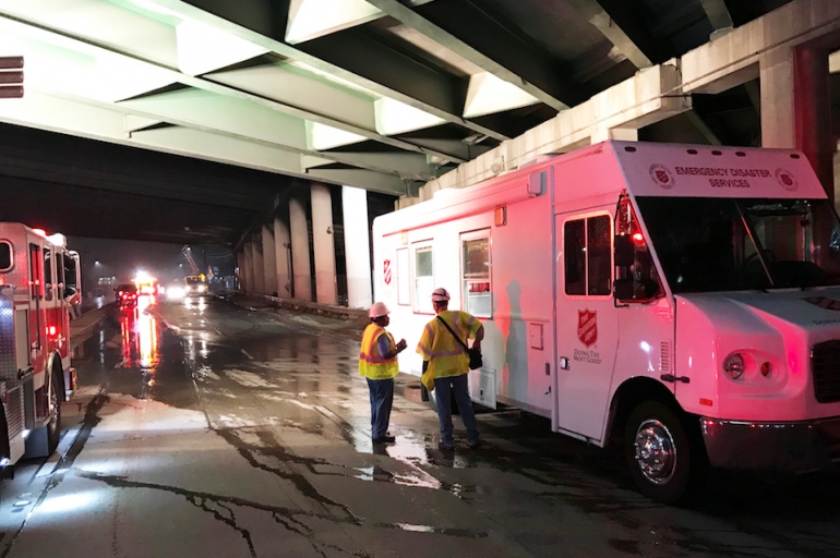The Salvation Army of Atlanta Responds to I-85 Bridge Collapse 