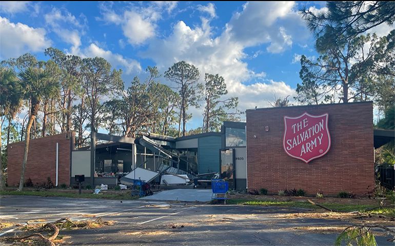 Florida Disaster Relief is Salvation Army Focus, Despite Having Service Centers Destroyed by Hurricane