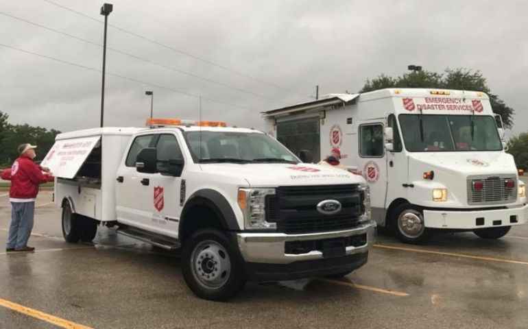 Salvation Army Disaster Service Begins After Harvey Landfall in Texas