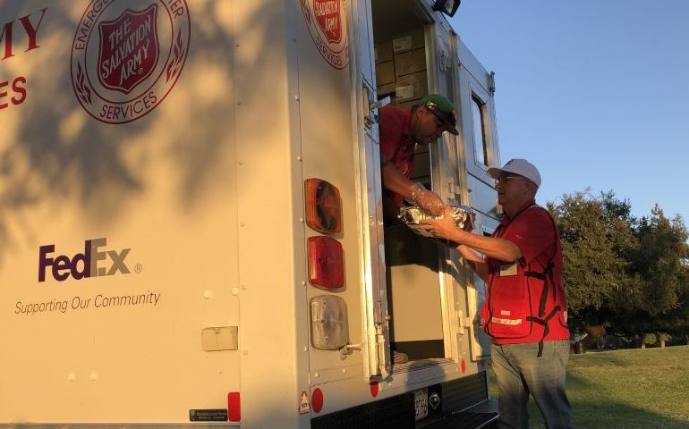 Answering the Call to Multiple Wildfires, The Salvation Army is Providing Assistance at Shelters