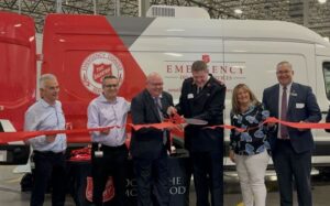 Ribbon Cutting in front of FedEx Canteen